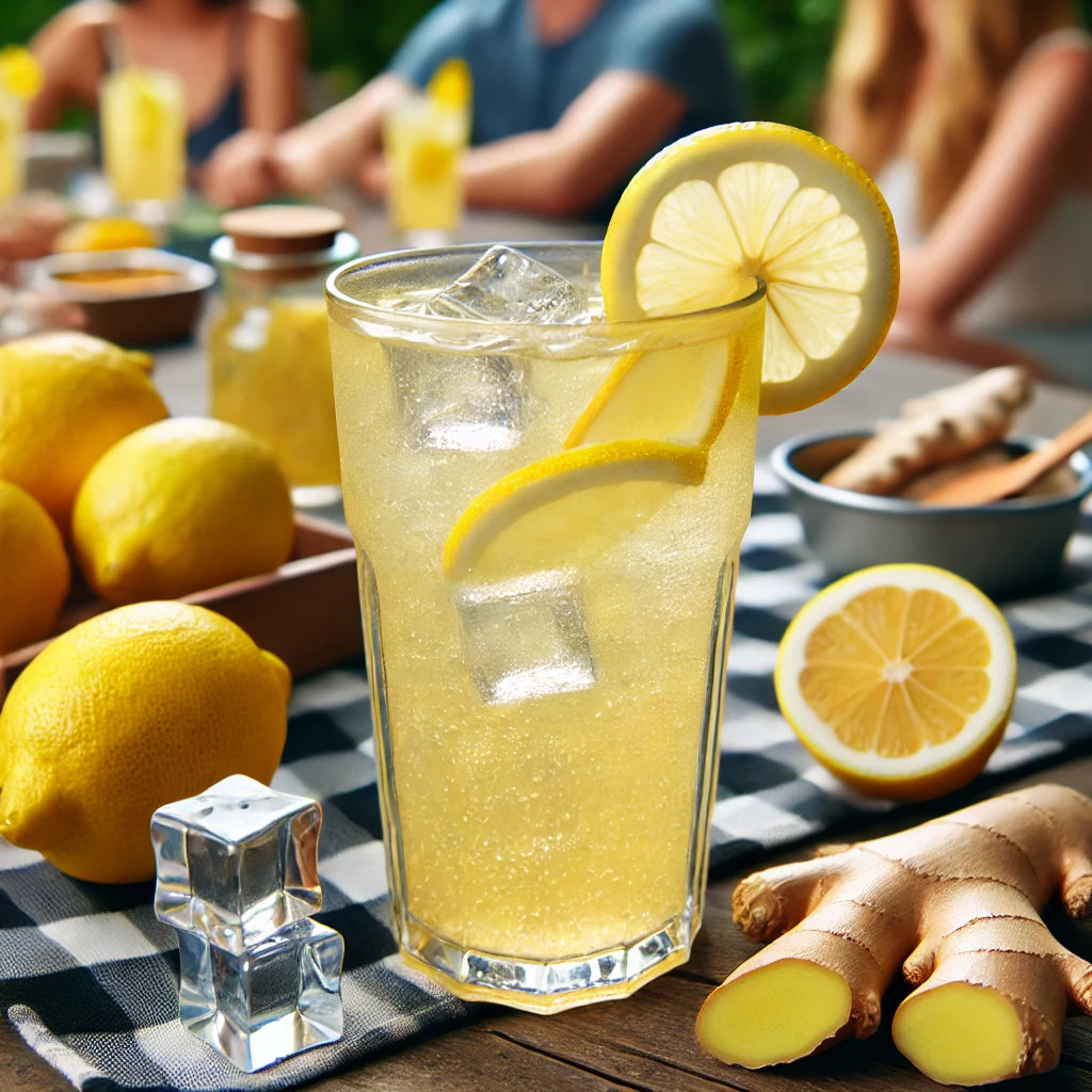 Sprinkle Lemon Ginger Fizz for Weekend Socializing