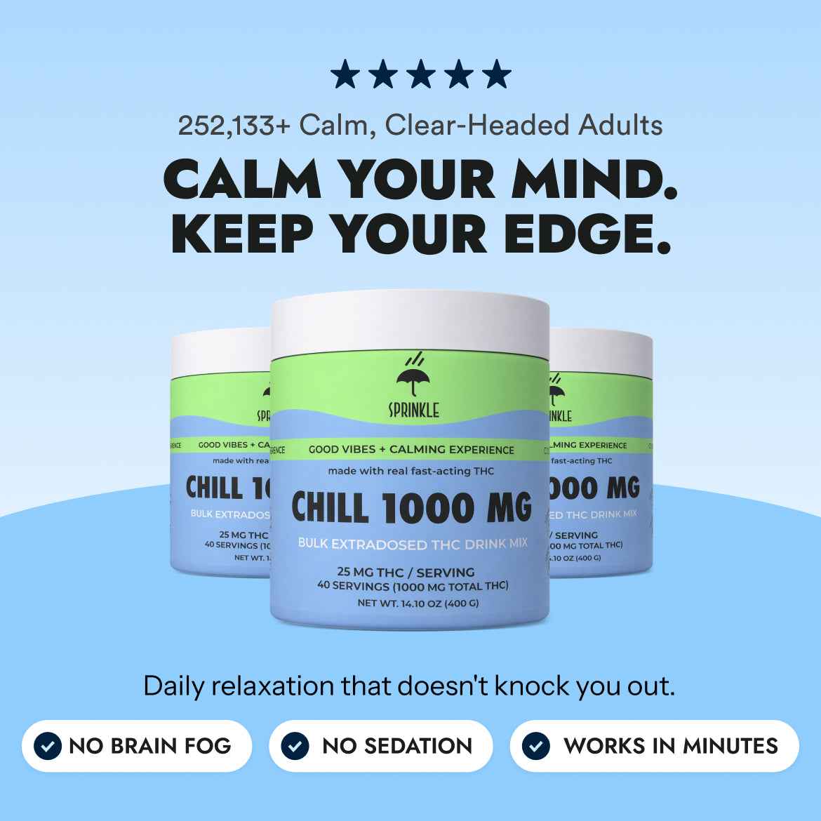 CHILL BULK - THC Drink Mix [25mg serving]